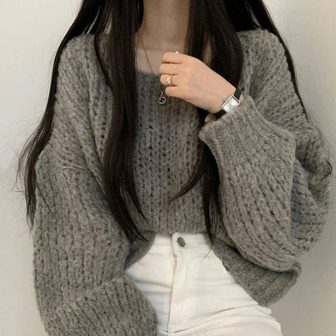 Candy-Coloured Soft Wool Pullover Sweater